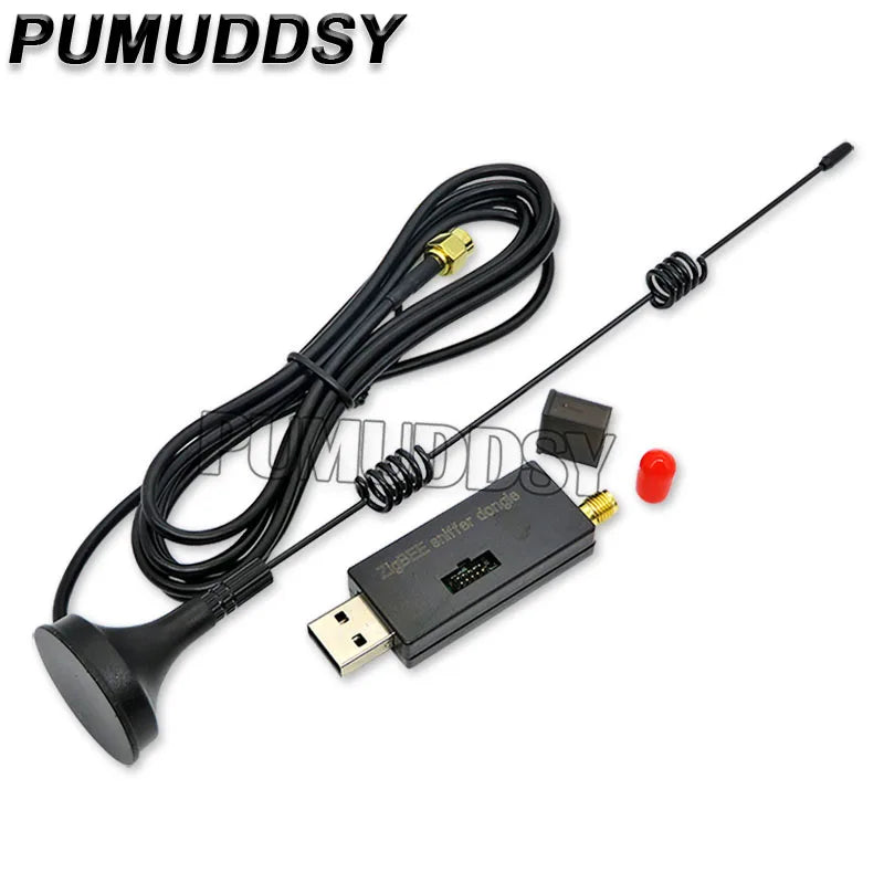 Wireless Zigbee Sniffer Board Packet Protocol Analyzer USB Interface Dongle Capture Module CC2531 CC2540 With Shell Antenna