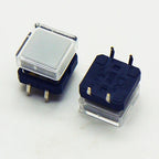 10Sets 12x12x10mm Tact Switch With Plastic Caps Momentary Tactile 4PIN SMT DIP Push Button Switch Micro Key Button