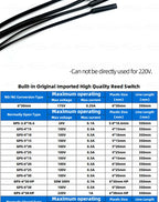 5pcs GPS-01 Reed switch 4x18mm 5x15/20/25mm 6x30/38mm NO/NC 6*38mmHP normally Open/closed Magnetron proximity Sensor GPS-01A /B