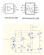 OPS200 Dual Differential Fully Symmetric Discrete Component Dual Operational amplifier Upgrade OPA1612 NE5532
