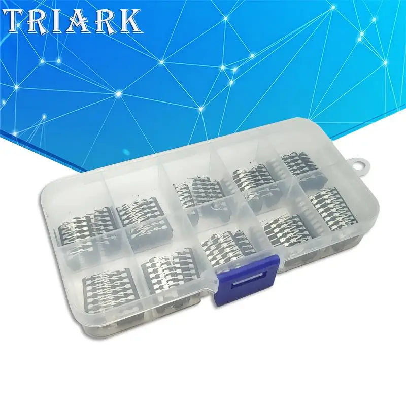 50PCS/Set 74LS00 74LS02 74LS04 74LS08 74LS32 74LS47 74LS86 74LS90 74LS138 74LS245 ntegrated Circuit DIP IC Combination box Kit