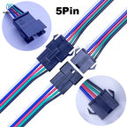 10Pairs JST SM 2P 3P 4P 5P 6Pin Plug Socket Male to Female Wire Connector LED Strips Lamp Driver Connectors Quick Adaptr 22AWG
