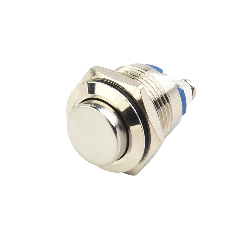 12V 16mm Metal Waterproof Push Button Momentary On Off Horn Switch Start Brass Durable And Practical Button Switch Hot Sale