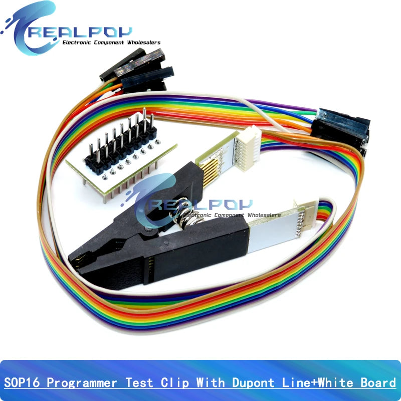 CH341A / CH341B 24 25 Series EEPROM Flash BIOS USB Programmer Module SOP8 SOP16 SOIC8 SOIC16 Test Clip Programmer Testing Clamp