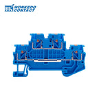 10Pcs PTTB 1.5/S Double Level Push-in Din Rail Terminal Block PT 1.5mm² Cable Electrical Wire Connector PTTB1.5 PTTB-1.5