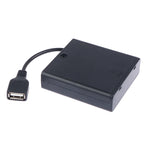 1/2PC 4XAA USB Battery Box For 5V LED Strip Lights USB Mini Power Supply Battery Box With Cover And Switch