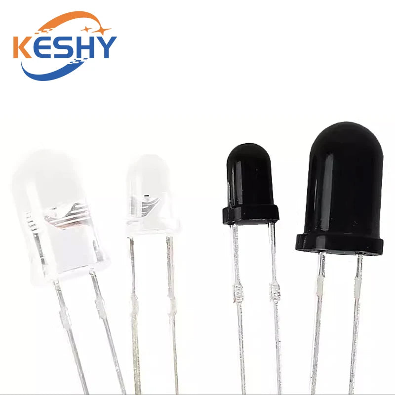 10Pairs F3 3mm F5 5mm 940nm LEDs Infrared Emitter and IR Transmitter Receiver Diode Diodes 301A Infrared to tube For Arduino