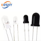 10Pairs F3 3mm F5 5mm 940nm LEDs Infrared Emitter and IR Transmitter Receiver Diode Diodes 301A Infrared to tube For Arduino