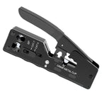 RJ45 Crimp Plier Pass Through Crimper Stripper Cutter for Cat7 Cat6 Cat5e 8P Modular Connector Ethernet All-in-one Wire Tool