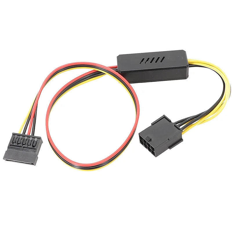 Graphics Card Hard Drive Cable GPU PCIE 8Pin Female To 1 2 3 4 SATA Hard Drive 18awg Power Supply Cable 12V To IDE Molex Cables