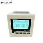 High Precision Isolated Dual Display DC Voltmeter Ammeter Panel Meter, uA Level Detection Threshold Alarm, RS485 Modbus RTU LED