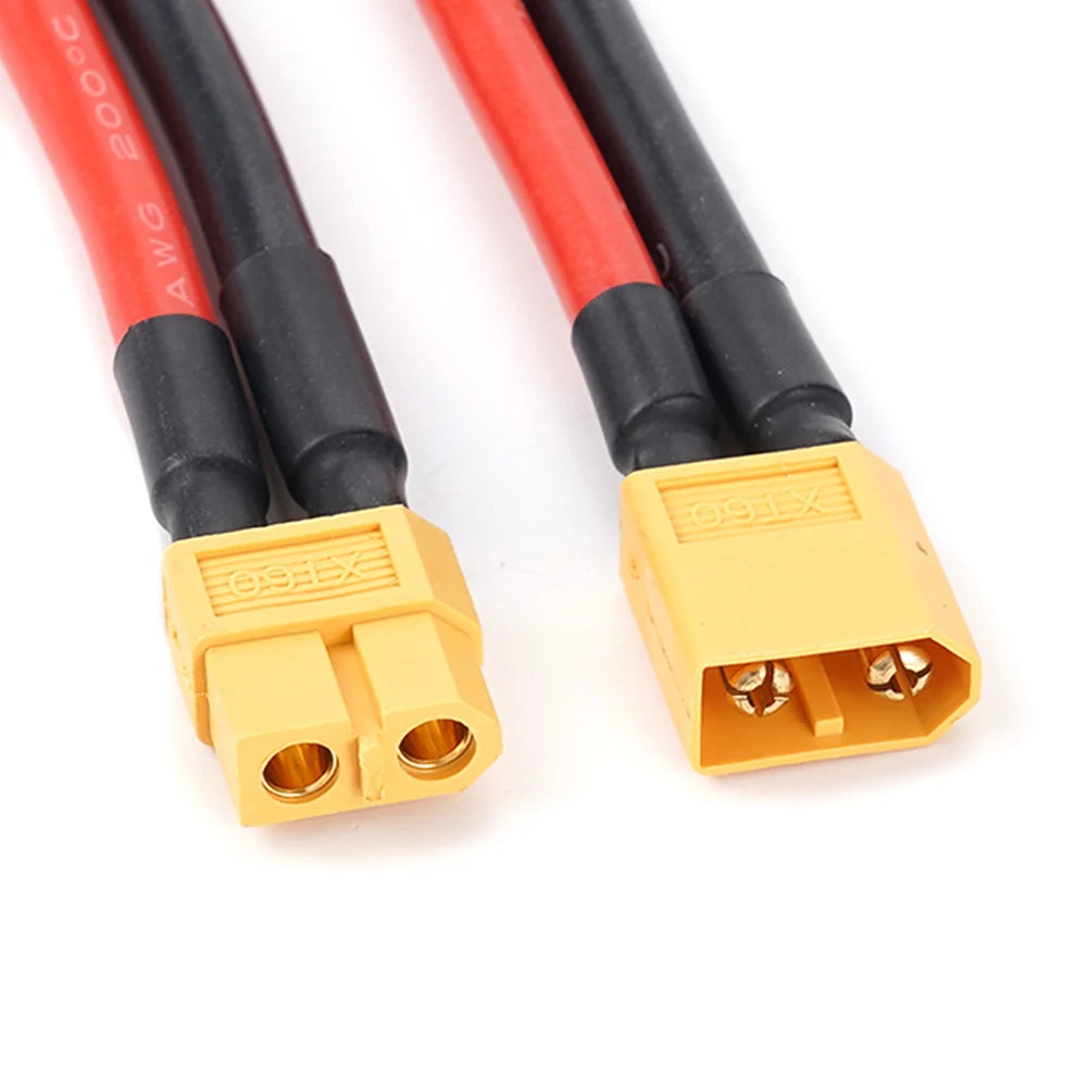 10AWG XT60 Female/Male to M8 O Ring Eyelet Terminal Plug Connector Cable Charger Side Power Wire for RC Lipo Battery FPV Racing
