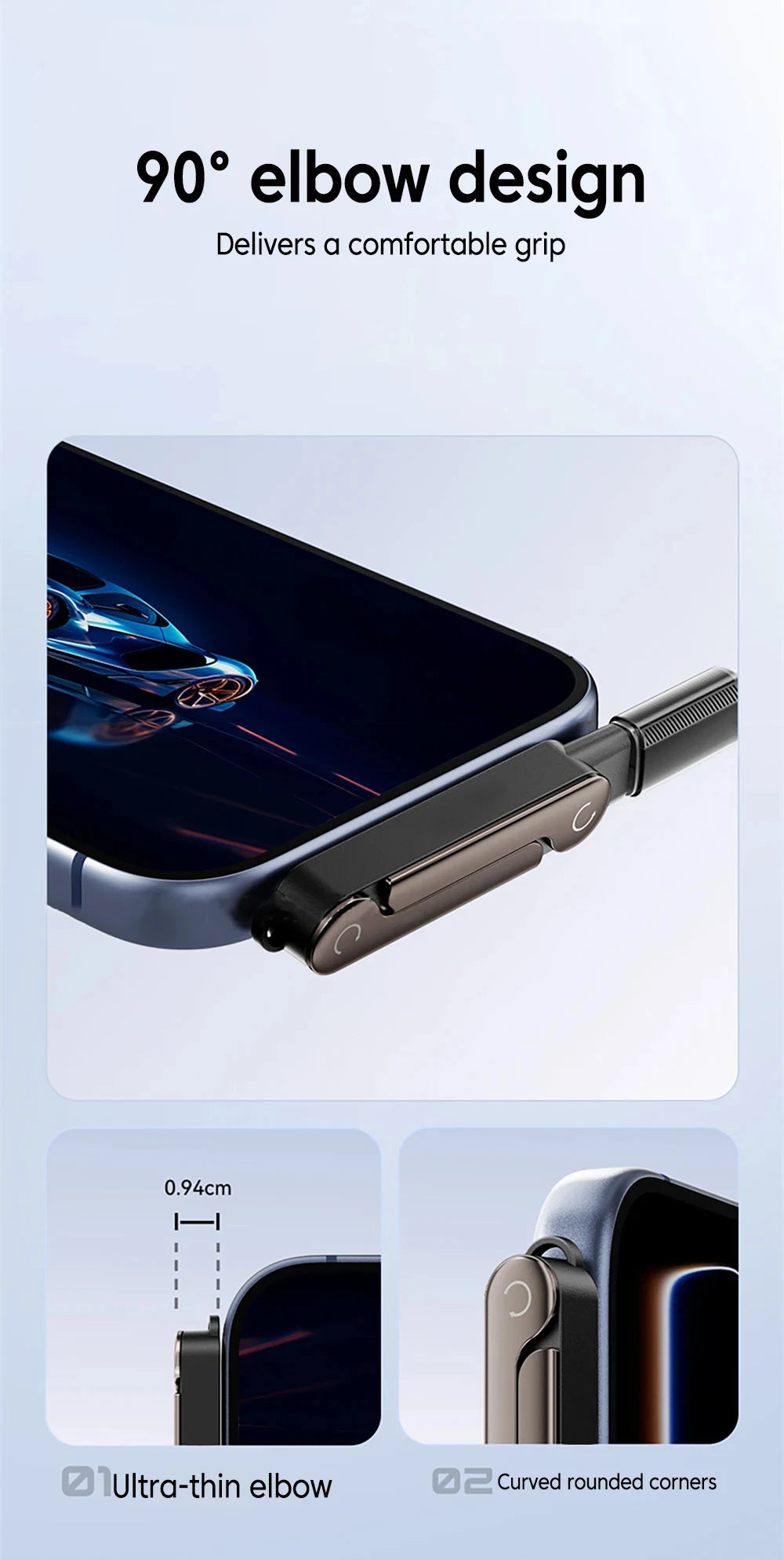 2 in 1 Type C Phone Charging Bracket Adapter 240W Fast Charge OTG Type-C Male to USB-C Female Converter For IPhone17 16 Samsung