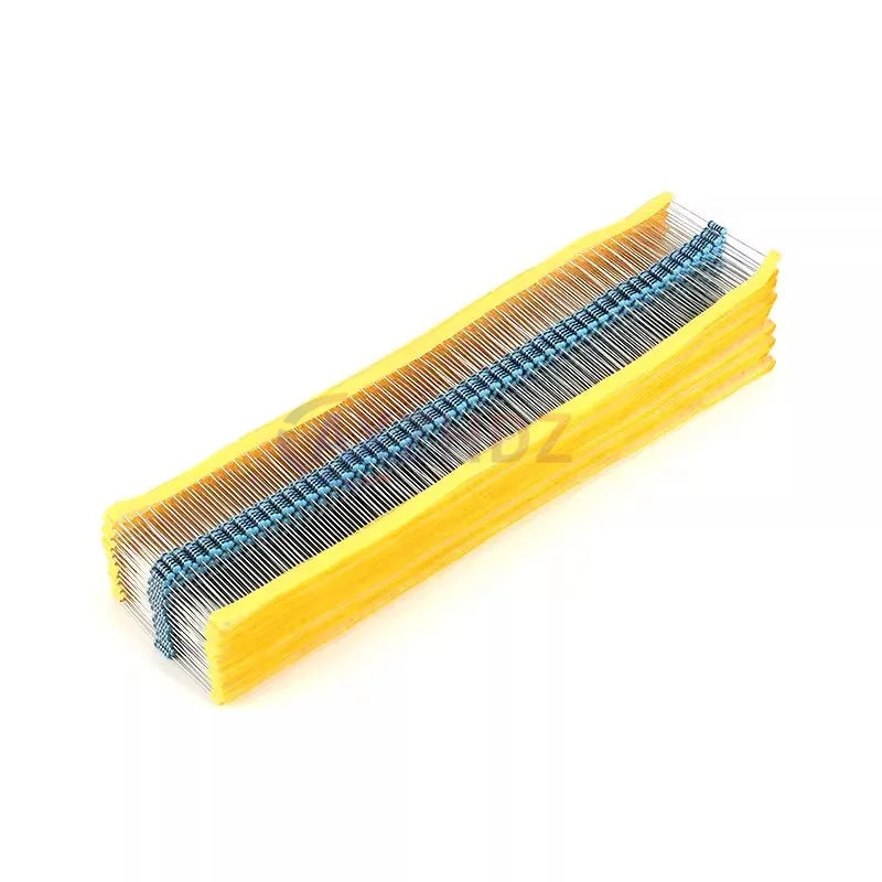 50PCS 1/2W 0.5W 1R - 1M Metal Film Resistor 1% 2R 10R 22R 47R 100R 330R 2k 1K 4.7K 10K 100K 4.7 51 47 62 75 100 120 510 Ohm K Ω