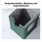 PU Window Collection Box Magnetic Closure Stain-resistant Trading Card Storage Box Moisture-proof with Lid Card Deck Box