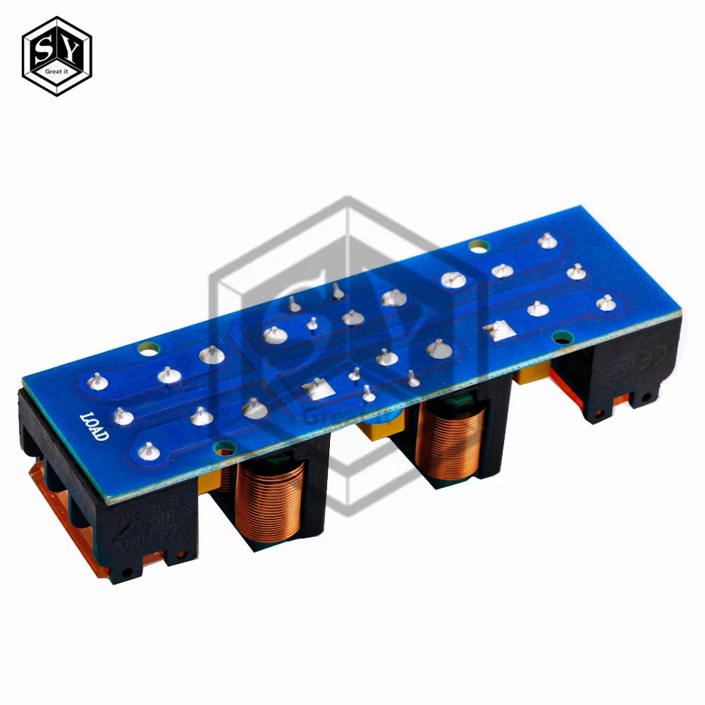 1PC  6A Power Supply Filter EMI High Frequency 2 Stage Power Supply EMI Filter Low-pass Filter Board for Frequency Conversion