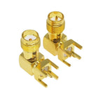 5/20/50PCS SMA-KWE SMA Female Plug Adapter Solder Edge PCB Mount Connector Right Angle RF Coaxial