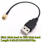 SMA Female SMA Male BNC Female BNC Male to Computer Data Cable USB Male Connection Cable Q9 Adapter Cable RG174 Length 0.2m-8m