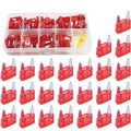 100PCS 10Amp Mini  Blade Fuses,10A Portable Fuse Kit for Short Circuit Protection,Replacement for Sedan Boat Truck