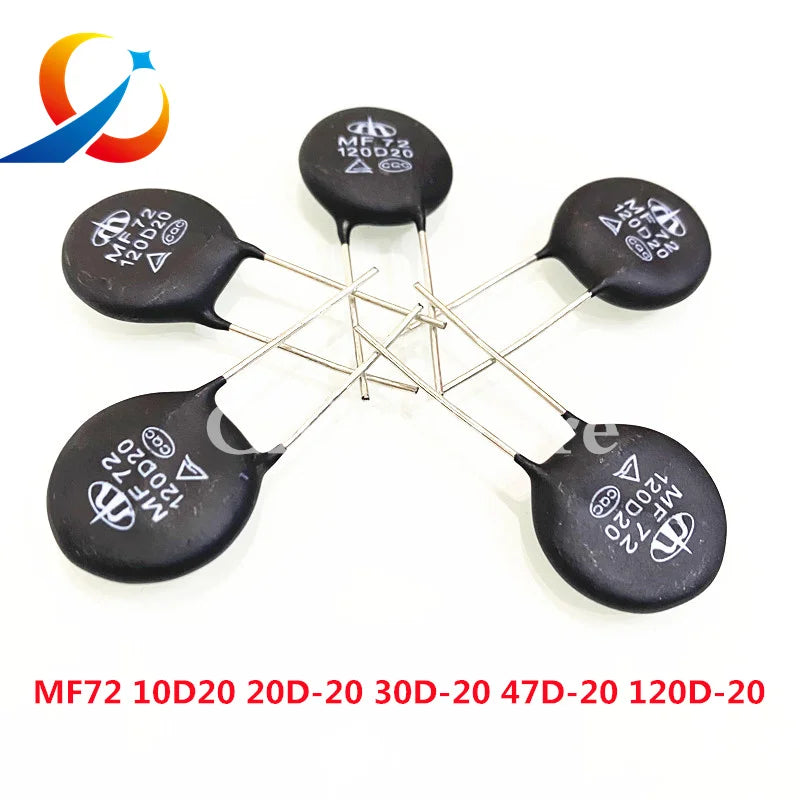 10PCS MF72 Thermistor 0.7D/1/1.3/1.5/3/5/8/10/12/15/16/20/30/47/120D-5/7/9/11/13/15/20 High Power Negative Temperature NTC NEW
