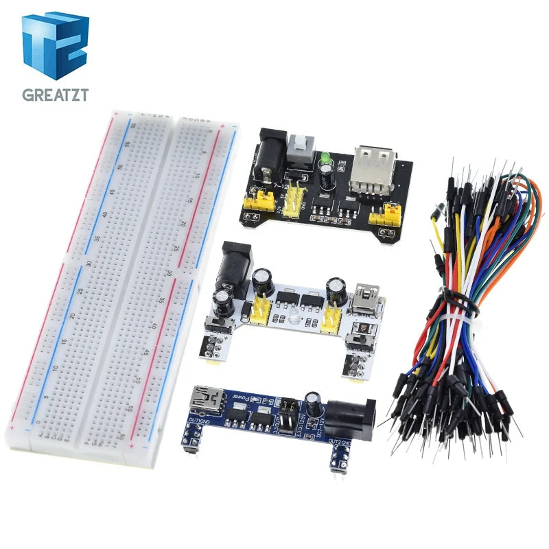 MB-102 MB102 SYB-170 Breadboard 400 830 Point Solderless Bread Board Test Develop For Dupont line DIY for arduino laboratory