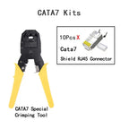 Special Cata7 Crimper Tool Network For Handmade RJ11 RJ45 4P4C 8P8C Multifunction Modular Plugs Cata7 10G/Gigabit RJ45 Connector