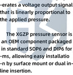 XGZP040 Air Pressure Sensor Module: 0-40KPA (Air/Water Pressure, Level & Depth) – Compatible for Arduino