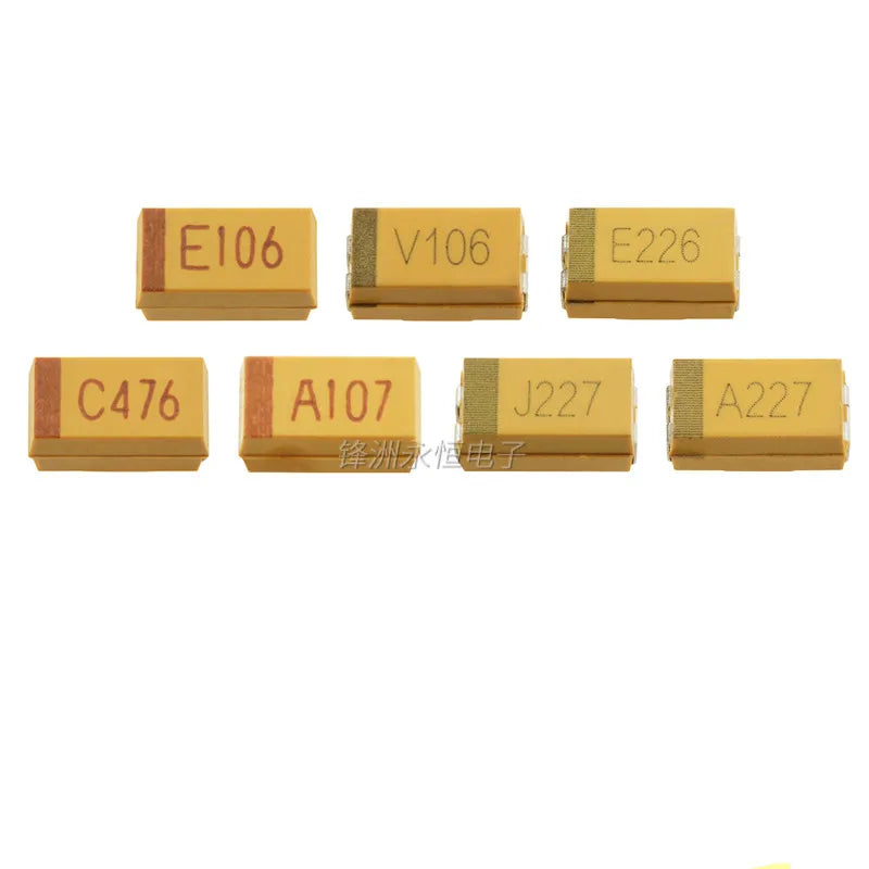 100PCS 1206 A-type 16V 25V 1uF 2.2uF 4.7uF 10uF 22uF 47uF 106 105 475 226 476 SMD Tantalum Capacitors