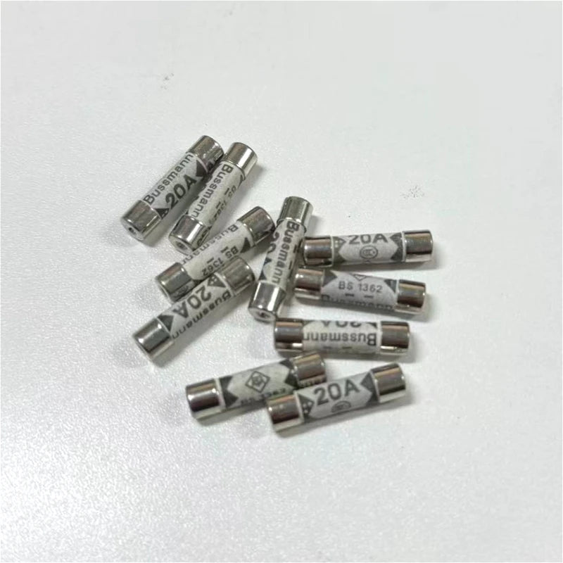 10Pcs BS1362 British Plug Fuse 3A 5A 10A 13A 2A 1A 20A 15A 6X25 Ceramic Tube Fuse British Domestic House Hold Mains Plug  Cartri