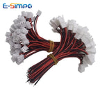XH 2.54mm 2 Pin TJC3 10CM Male Female Cable Connector Micro XH2.54 2P Plug Jack Socket Terminal Wire Cables Connectors 26AWG