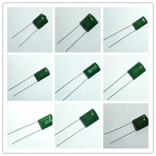 10pcs Mylar Film Capacitor 100V 2A 220pF~0.47uF 5% (2A221J~2A474J) Polyester Film capacitor