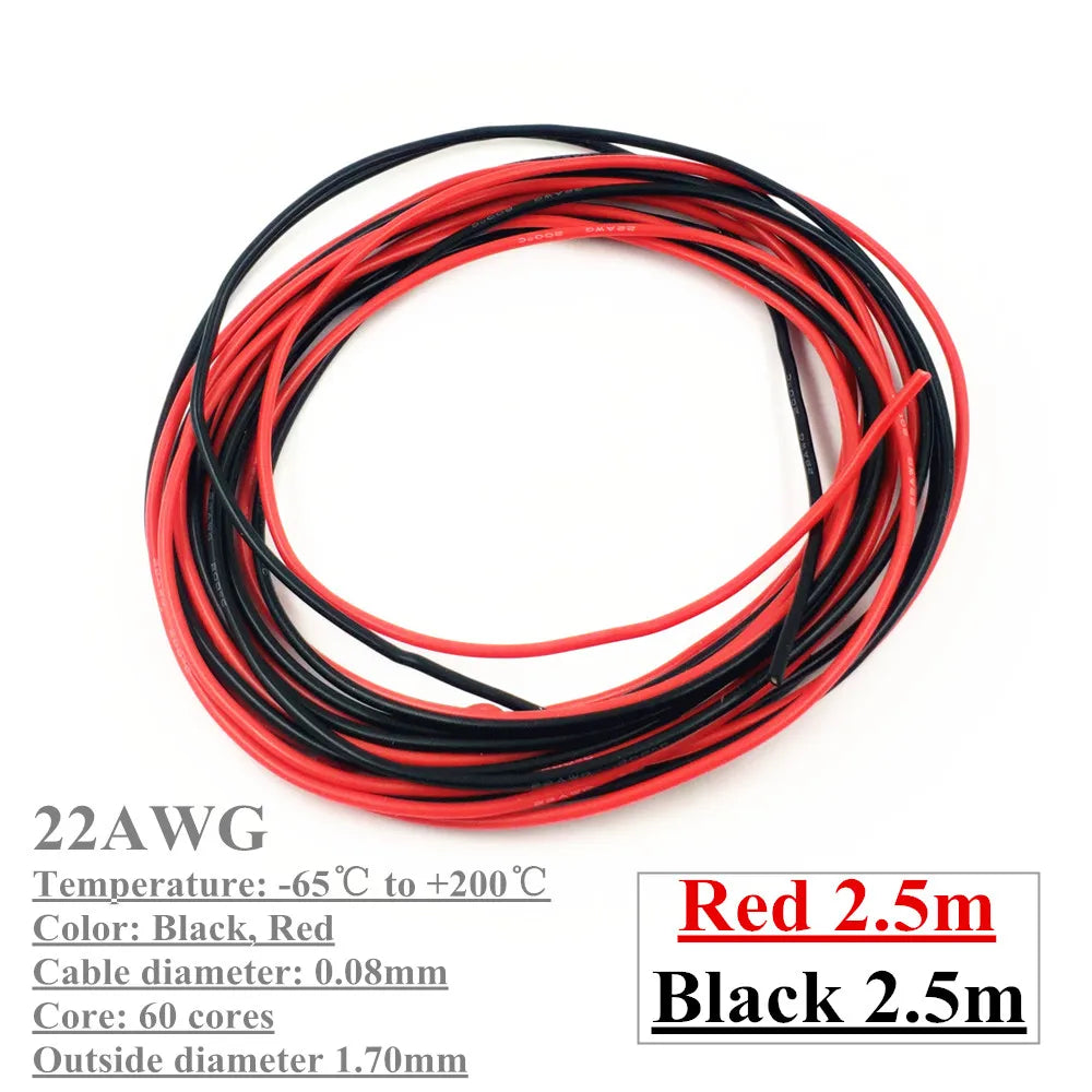 50PCS DIY Servo Extension Cable JR/Futaba Connector Male/Female Plug with 2.54 Terminal for RC Robot Airplane Car Servo ESC