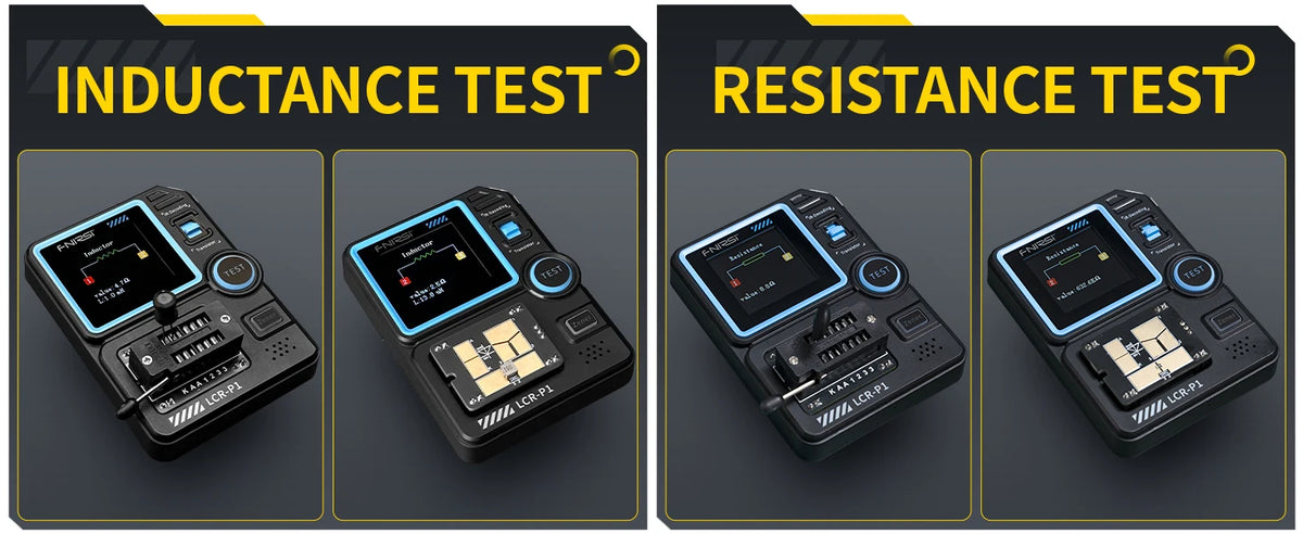 FNIRSI®DSO-TC4 3-IN-1 10MHz 48MSa/s Digital Oscilloscope Transistor Tester, LCR-P1 Multifunction LCR Transistor Capacitor Tester