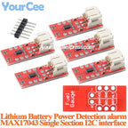 10pcs/1pc MAX17043 Single Section LiPo Fuel Gauge Lithium Battery Power Detection Alarm Module A/D Conversion IIC Monitoring