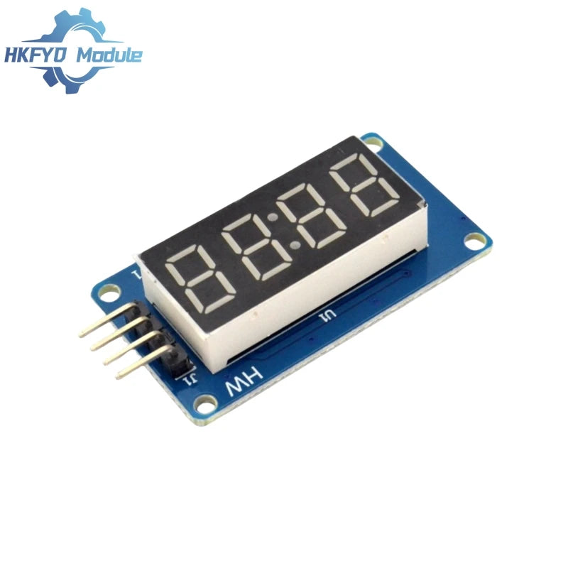 1-50PCS TM1637 LED Display Module For Arduino 7 Segment 4 Bits 0.36Inch Clock RED Anode Tube Four Serial Driver Board Pack