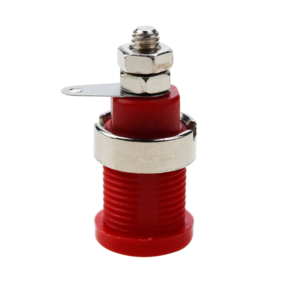 5 Piece 32A Insulation Safety 4mm Banana Plug Socket Jack Panel Mount Terminal Connector Multimeter Socket Banana Head Female