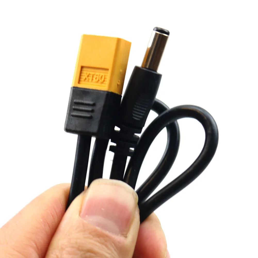 Ultra-soft 45cm TS101/T12 XT60 Bullet Connector to Male DC5525/DC5521 Power Cable for Fly FPV Multirotor Field Repairs Apply