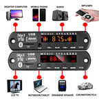 KEBIDU Bluetooth 5.3 MP3 Player DC 12V MP3 Decoder Board Car Wireless Music Player Folder Switching USB TF FM Radio For Speaker