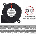 Gdstime 5015 Blower Fan 24V 12V 5V 50MMx15MM Turbine Radial Fan 5015 Dual Ball High Speed Cooler for 3D Printer Parts Cooling