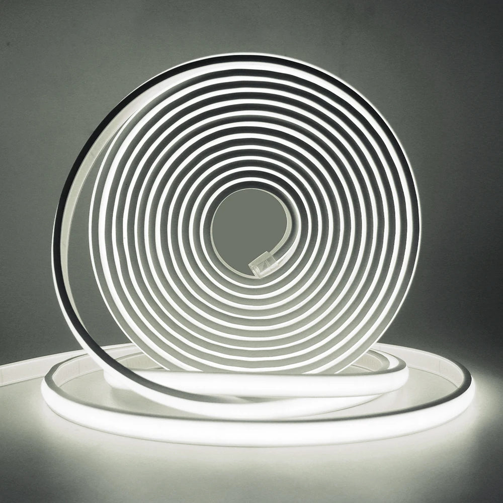 IP68 Waterproof Flexible Neon Rope Light USB COB LED Strip 5V ON OFF Switch 320 LEDs/m Natural Warm White 0.5m 1m 2m 3m 4mm 5m