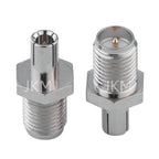 1PCS RF Coaxial Adapter SMA To TS9 CRC9 Coax Jack Connector RP SMA Female Jack To TS9 CRC9 Male Plug Silver Gold