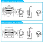 12mm 16mm 19mm 22mm Ultra Short Micro Stroke Stainless Steel Push Button Switch with LED Lamp Waterproof Self-reset/Momentary
