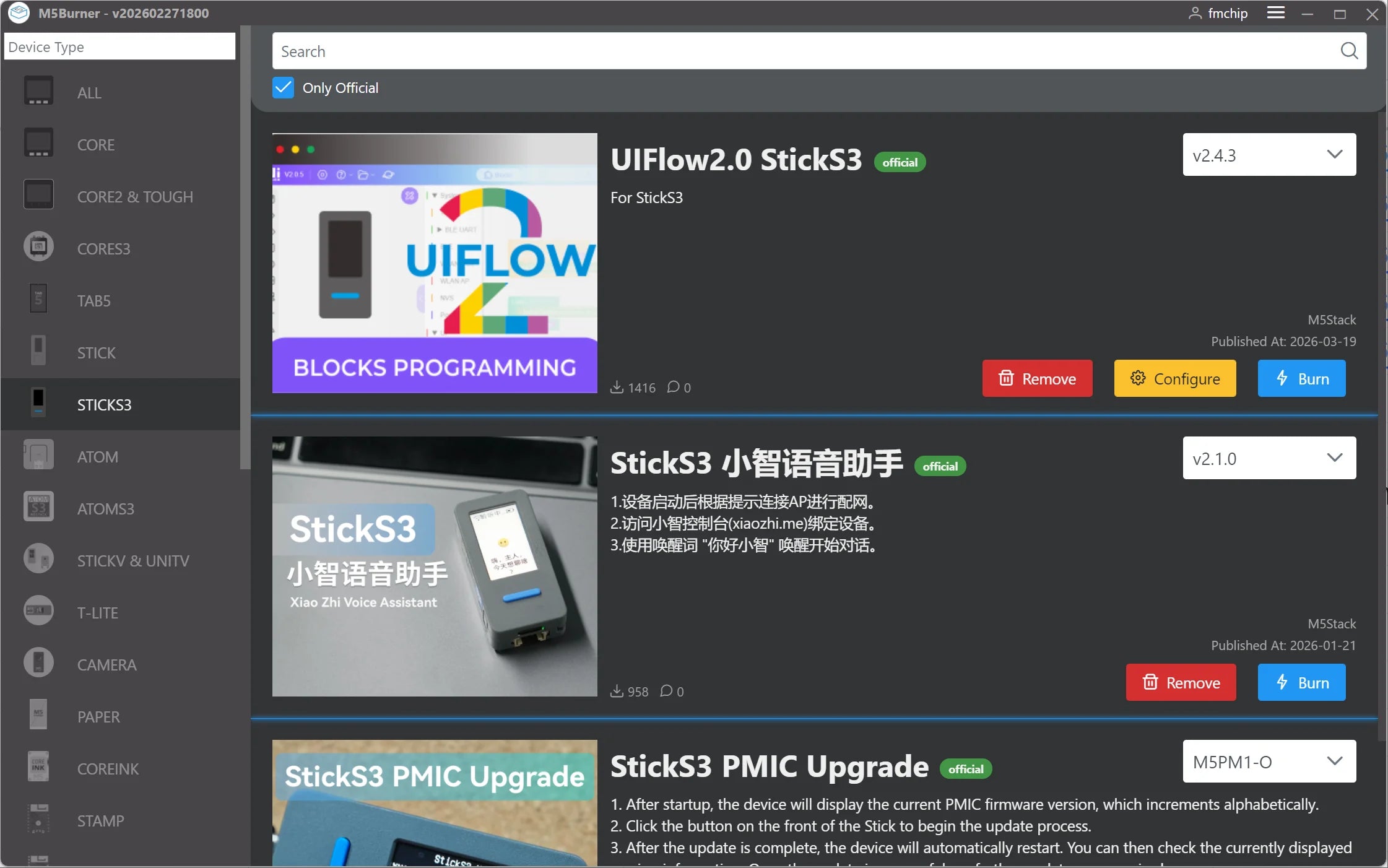 M5Stack StickS3 StickC PLUS2 Upgraded Version ESP32-S3 8MB Programmable Controller BT WiFi For IoT Project Development