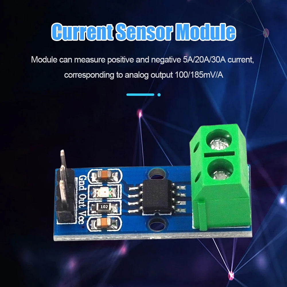 1/5/10Pcs ACS712 5A 20A 30A Range Hall Current Sensor Module ACS712 Sensors Module For Arduino DIY Electronic Kit
