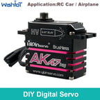 47KG Metal Digital Servo 180/270/360 Degree Angle Controllable Brushless Motor AK47 Power Functions Servos For Robot Car Model