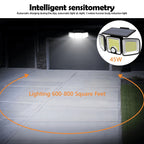 3 Heads Solar Motion Sensor Lights 236/223LED Solar Security Flood Lights Waterproof 3 Modes Wall Light Garden Yard Patio Pathwa