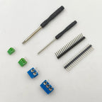 1Box KF128 KF301 PCB Screw Terminal Block Connector Kit 2.54mm 5mm Pitch 2Pin 3Pin 4Pin with Pin Header Screwdriver