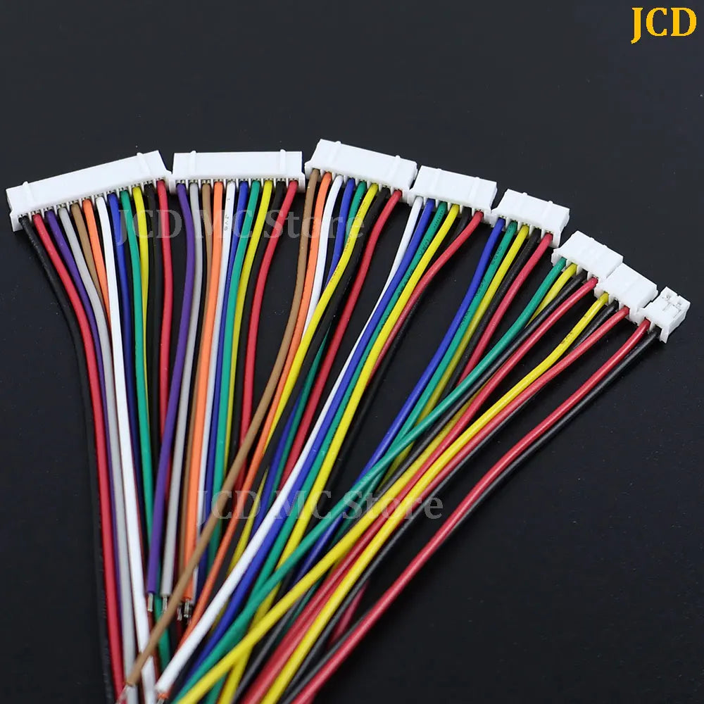 10Pcs SH1.0 MX1.25 ZH1.5 PH2.0 XH2.54mm Head Wire Cable Connector Pitch 1.0/1.25/1.5/2.0/2.54mm 2/3/4/5/6/8-12Pin Female Plug