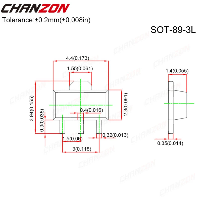 SOT-89  SOT-23 2SD882 2SC3356 C3356 MMBT4401 BFR93 BFR93A B772 PNP NPN Silicon RF Transistor SMD Power Transistors