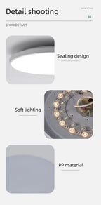 38cm RGB Smart LED Ceiling Light Dimmable Tuya APP Remote Alexa Google Voice Control Living Room Bedroom Home Decor Ceiling Lamp